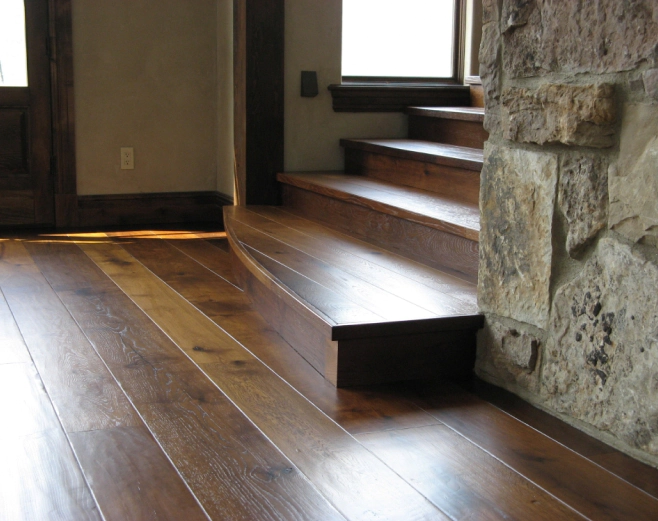 wooden flooring and stairs